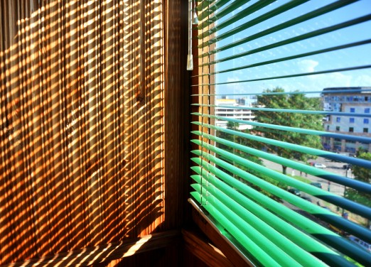 Green Aluminium venetian blind