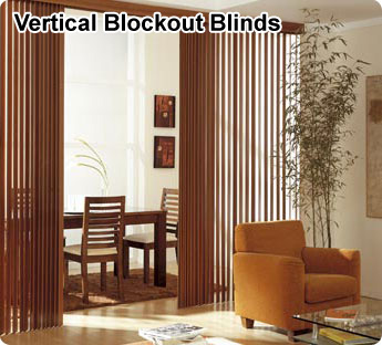 Block-out vertical blinds